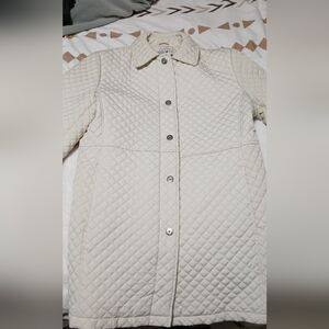 White Stag Cream Puffer Jacket with Quilted Design